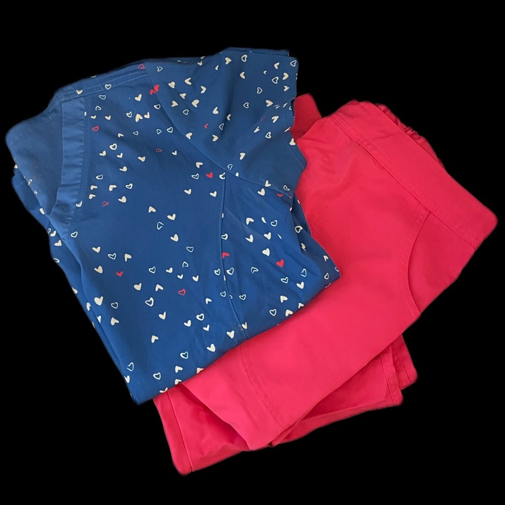 🏥Scrubs🏥Urbane Ultimate Pant Pink + Scrub Top Prints by Maevn Uniforms Small